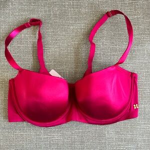 Savage X Fenty Fuchsia Pink Underwire Bra 38DDD NWT Smooth Molded Cups